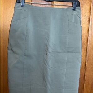 H&M Olive Green Pencil Skirt